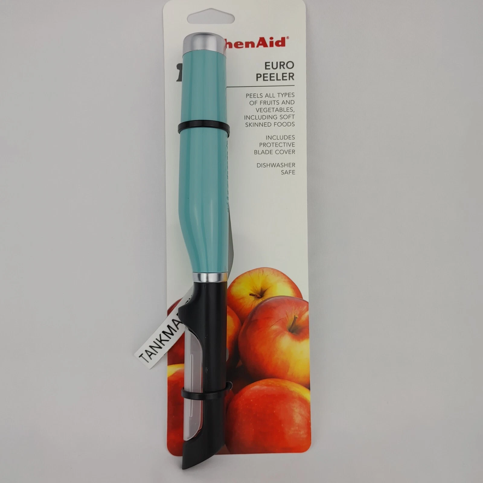 KitchenAid Aqua Blue Euro Peeler Potato Veggie Vegetable Fruit KE112OHAQA