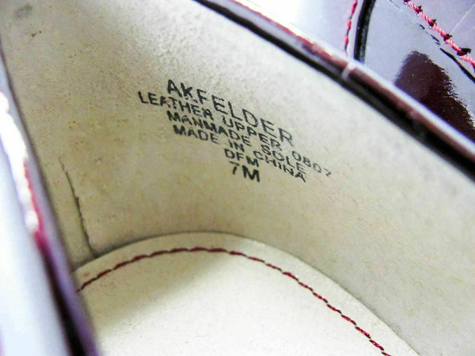 Zapato de tacón Anne Klein para mujer Felder talla 7M rojo charol bomba usado qp Foto 3 de 4