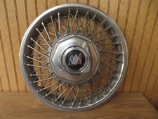 1970s Buick GM Wire Wheel Hubcap Hub Cap Spoke Wire 15” diameter