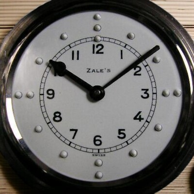 ZALES BAYLOR Hand Wound Blindmans Pocket Watch Antique Vintage
