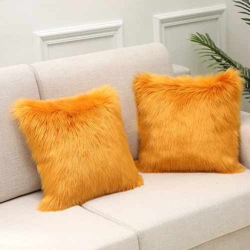Luxury Faux Wool Plush Soft Fluffy Cushion Cover Pillow Cases Sofa Home Decor AA - Picture 12 of 39