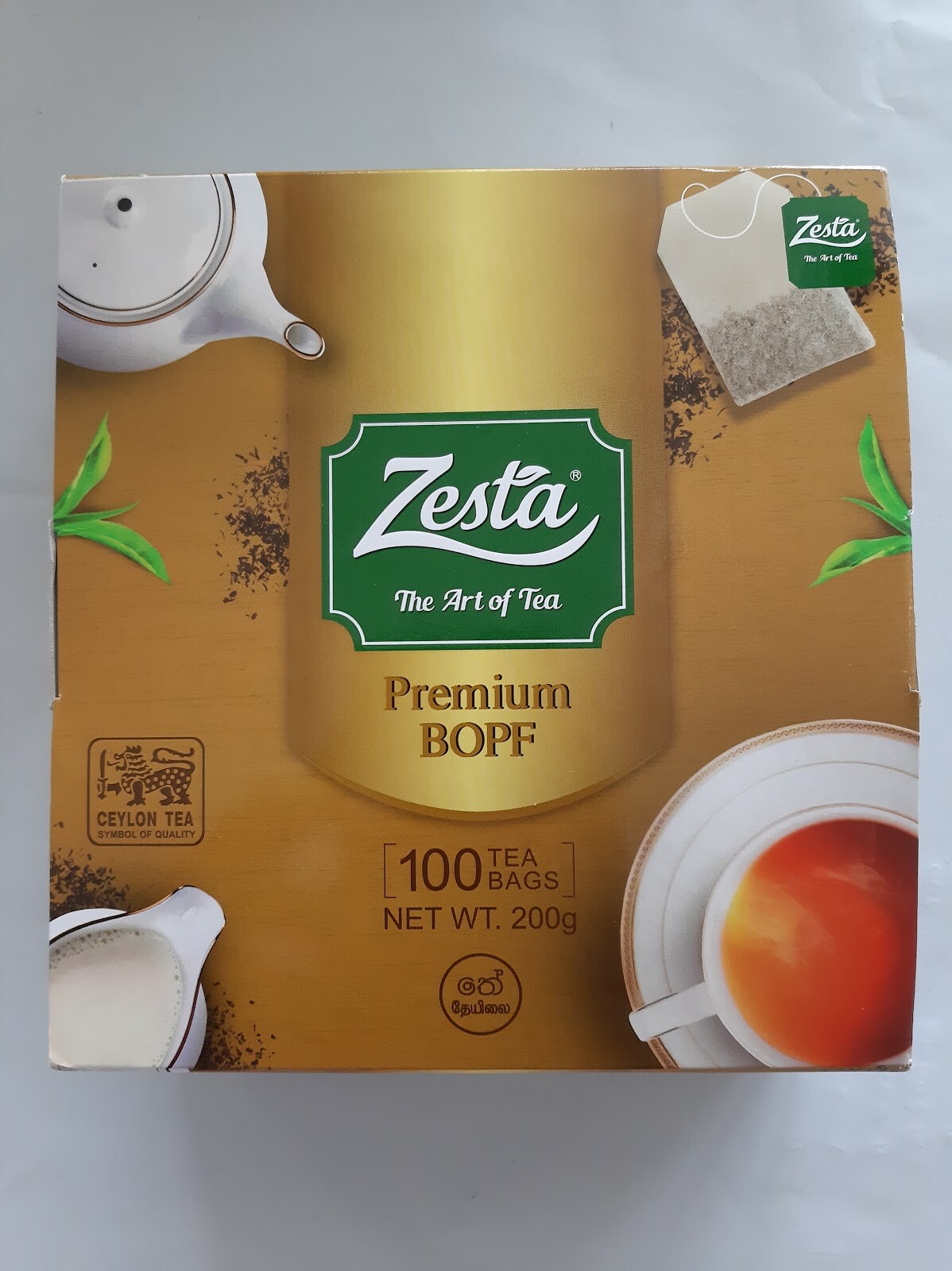 Zesta Ceylon Black Tea BOPF 100 Tea Bags 200g Real Ceylon Tea From Sri