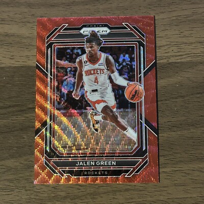 Jalen Green 2022-23 Panini Prizm Basketball Red Wave Prizm #181