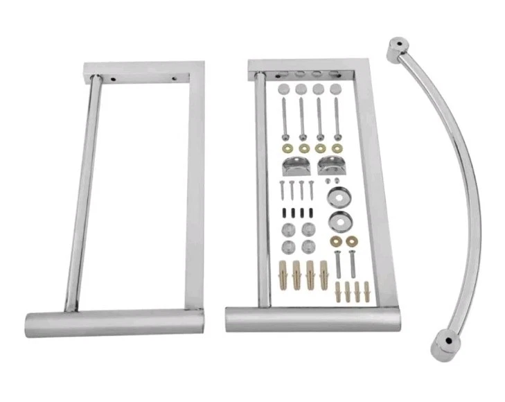 Wall Mount Round Glass Console Sink with Faucet and Towel Bar Renovators Supply - Image 4 of 4