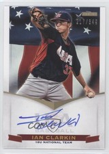2012 Panini USA Baseball National Team 18U Signatures /349 Ian Clarkin Auto 1u6