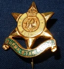 WW2 THE BURMA STAR ASSOCIATION ENAMEL MILITARY PIN BADGE GEORGE VI CYPHER