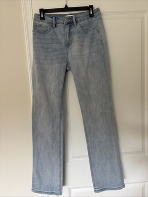 Mica Denim High-Rise Straight Jeans (MTT-T3562) Light Wash Women s Size 28