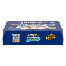 Armour Original Vienna Sausage -12g Protein Per Serving, 4.6 oz Can Pack of 12