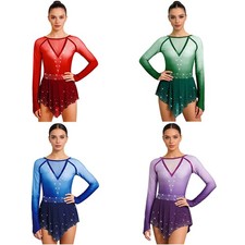 Women Jumpsuit Banquet Bodysuit Performance Leotard Pageant Gymnastic Party