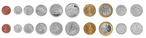 Zimbabwe 1 Cent - 25 Dollars 10 Pieces Set, 1997-2003, KM #1a-15, Mint