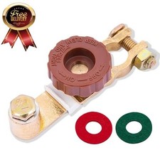 Top Post Battery Disconnect Switch with Anti-Corrosion Washers-12V/125A,Quick Cu