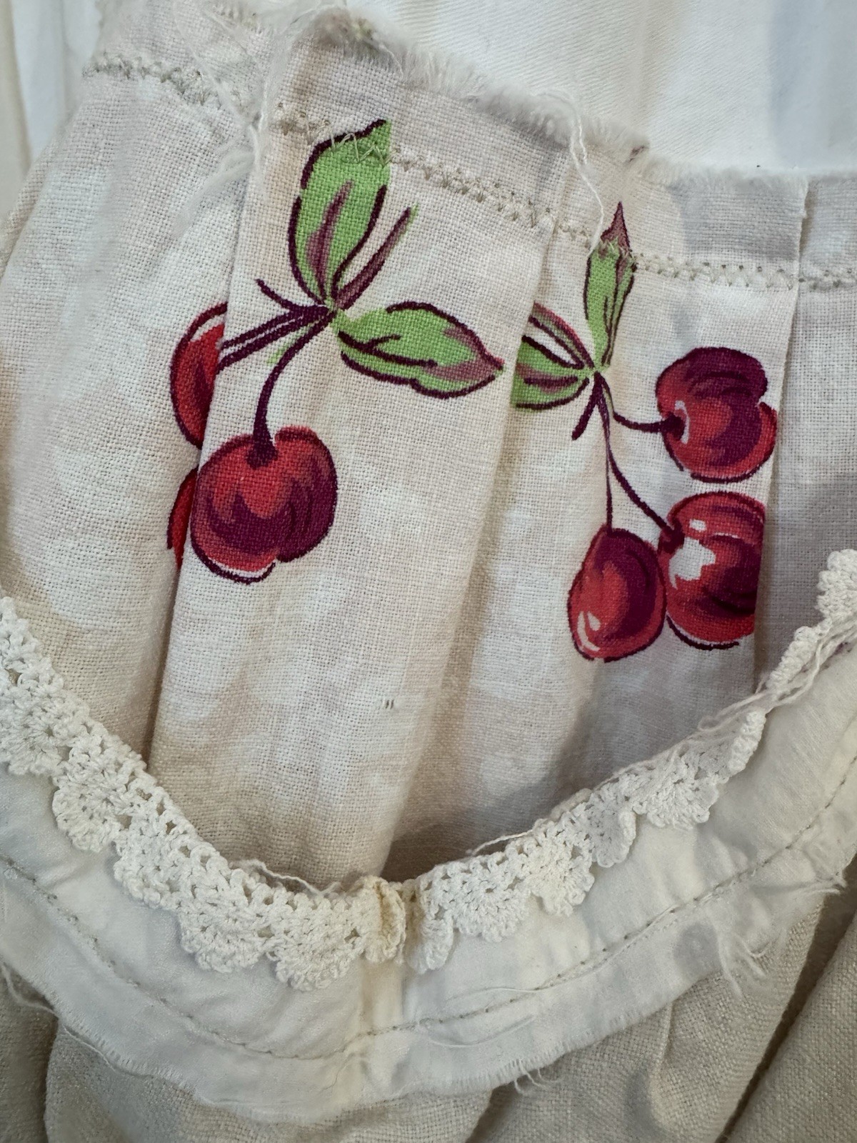 Unique Magnolia Pearl Fruit Print Dress - OOAK One Size Fashion image 8