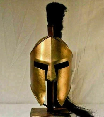 #ad 300 Movie King Leonidas Sca Larp Helmet Replica Reenectment Spartan Helmet $110.00