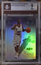 1999-00 Flair Rookie Showcase Steve Francis #114 /2000 RC BGS 9 MINT! Old Label.