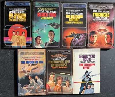 Lot 7 STAR TREK TIMESCAPE novels Entropy Effect Black fire Abode Life 1st