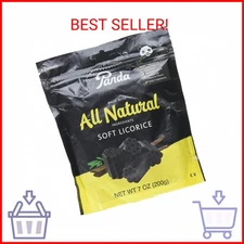 Panda Licorice Soft Chews Black, 7 Oz