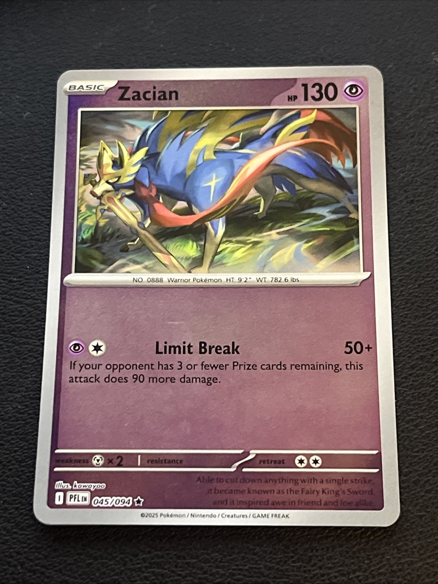 Zacian 045/094 Me02: Phantasmal Flames Reverse Holo | eBay
