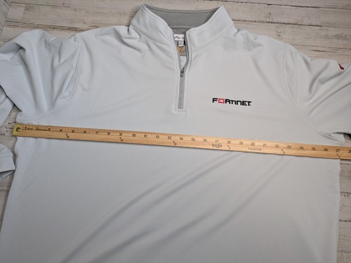 NUEVO CON ETIQUETAS Camisa Pullover Peter Millar Crown Sport 1/4 Cremallera Talla 2XL ME0EK40B Logo de la Compañía - Imagen 6 de 9