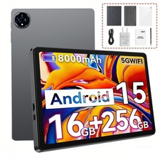 2025 Newest Android 15 8-Core 11inch Tablet,128/256GB ROM Widevine L1 Wifi Touch