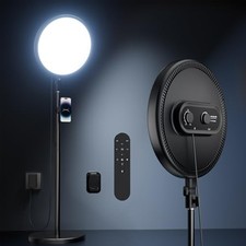 Large Ring Light with 79" Stand, 6500K Full-Screen Selfie Light Ring with