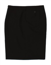 BENETTON Womens Straight Skirt IT 46 Large W32 Black Polyester BN03