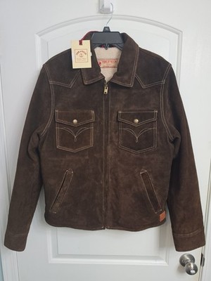 Iron & Resin Centennial Buffalo Suede Jacket Men's Medium Roughout Leather NWT