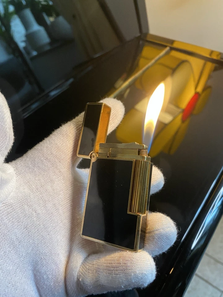 S. T. Dupont Feuerzeug Linie 2 Gold / Chinalack ( Überholt ) - Bild 4 von 4