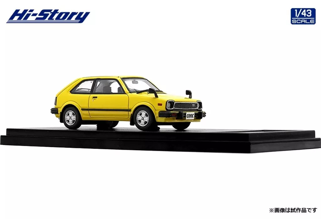 Minicar 1/43 Honda Civic Cx 1979 Yellow High Story Series