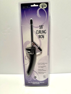 Perfection Curling Iron 3/8'' Chrome Barrel Professional Waves & Curls New NIB