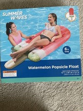 NEW Intex Watermelon Popsicle Inflatable Pool Float 6 ft x 2.5 ft Pool Party