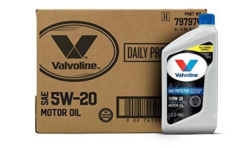 Valvoline Daily Protection 5W-20 Synthetic Blend Motor Oil, 