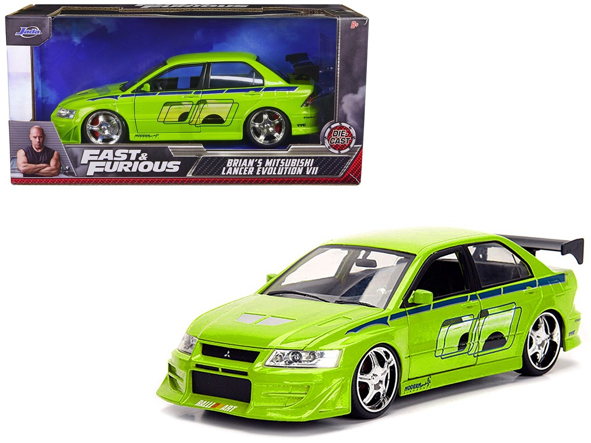 Jada 99788 1/24 Brian's Mitsubishi Lancer Evolution VII Green with