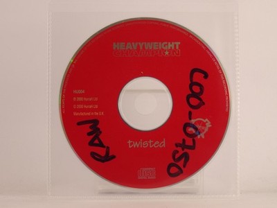 HEAVYWEIGHT CHAMPION TWISTED (X8) 3 Track CD Single including Plastic Sleeve 
