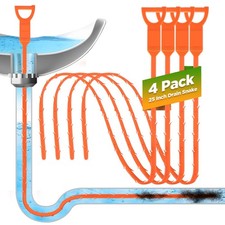 Drain Snake Tool 3 Pack 25 Inch Flexible Clog Remover