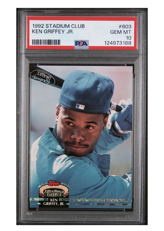 1992 Topps Stadium Club Members Choice Ken Griffey Jr #603 PSA 10 Low Pop
