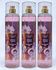 3 Bath  Body Works MOONLIT GODDESS Fragrance Mist Body Spray 8 oz
