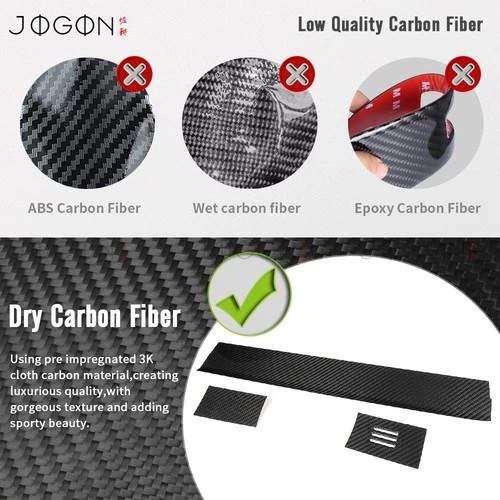 Genuine Carbon Fiber Dashboard Panel Trim For Ford F150 F-150 Raptor Truck 15-20 - Picture 4 of 13