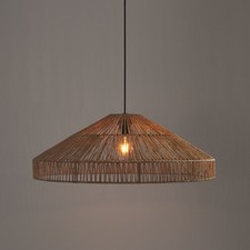 La Redoute Yaku 70cm Hemp Ceiling Light Shade - RRP £180 - Natural