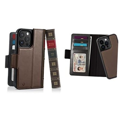  BookBook for | MagSafe Compatible Genuine Leather Wallet iPhone 15 Pro Brown