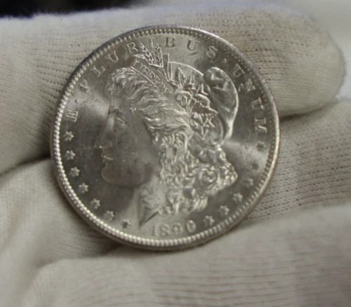 1890 S US Morgan Silver Dollar $1 Nice Unc
