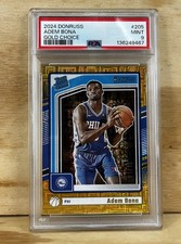 2024-25 Panini Donruss Adem Bona Rated Rookie #205 Choice Gold 01/10 PSA 9 Mint
