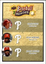 2008 Upper Deck Heroes #191 Chase Utley/Ryan Howard/Jimmy Rollins - BB