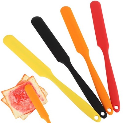 Silicone Jar Spatula Set of 4, Flexible Small Spurtle Spatula for Kitchen Use...