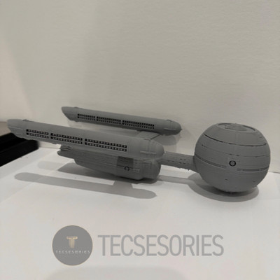 3D Printed Star Trek Enterprise Daedalus Class 10in Model Ship Grey