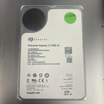 Seagate 10TB 256MB 7200RPM 3.5in SATA 6Gbs Internal Enterprise HDD ST10000NM0086 - Image 1 of 4