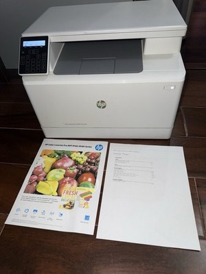 HP Color LaserJet Pro MFP M182nw All-in-One Wireless W/ Toners, Cables Low Pg Ct