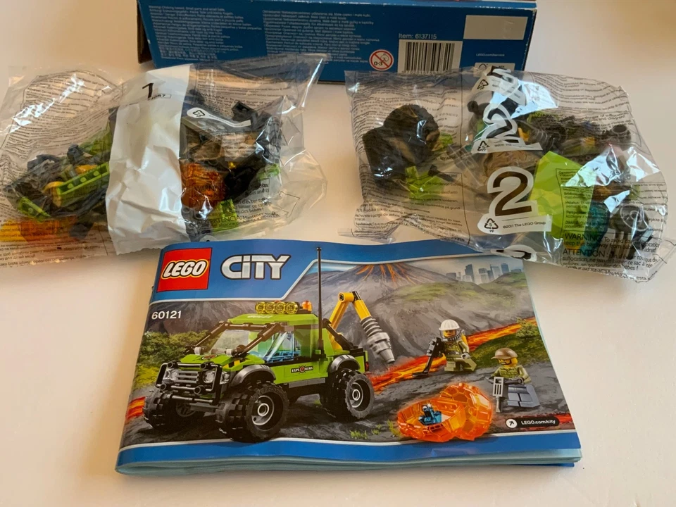 LEGO City 60121 Volcano Truck BNIB Retired Set BNIB Age 5-12 - Image 3 of 4