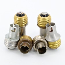 E26 Edison to P25 Bayonet Flashbulb Adapter Press 25 No.5 5B Socket