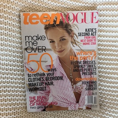 Teen Vogue Magazine December/January 2004 Katie Holmes Cover