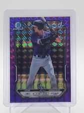 MATT KLEIN 2026 BOWMAN CHROME 1ST PURPLE GEOMETRIC REFRACTOR /250 Q7218 A